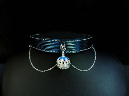 Leather Hand-made Collar [Blue Dream]