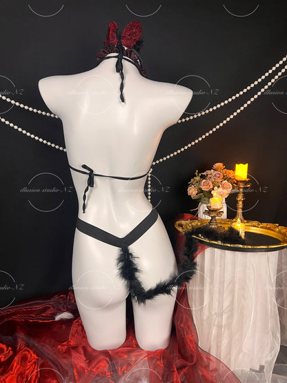 Evil Bunny Costume and Lingerie