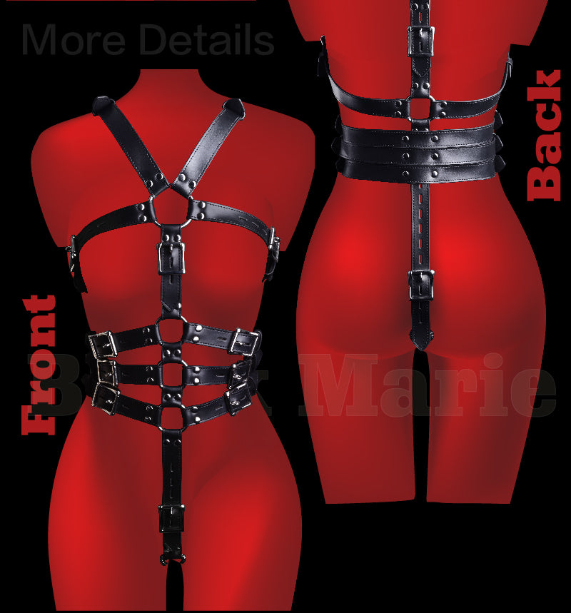 Whole Body Bondage PU Leather