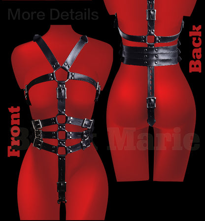 Whole Body Bondage PU Leather