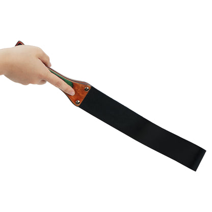 PU Leather Pad Solid Wood Handle